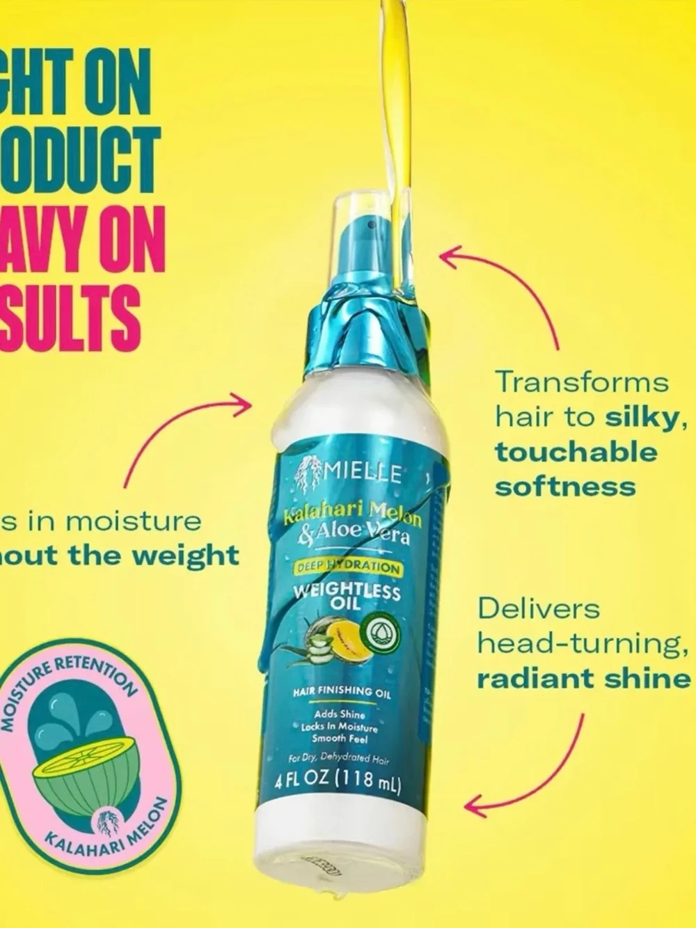 Mielle Kalahari Melon & Aloe Vera Deep Hydration Curl Forming Glaze - Teal